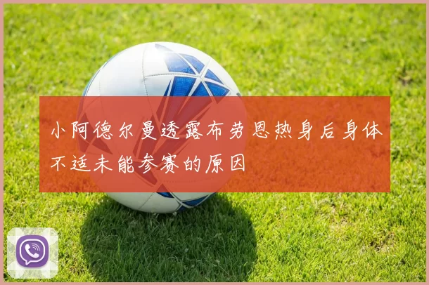 小阿德尔曼透露布劳恩热身后身体不适未能参赛的原因